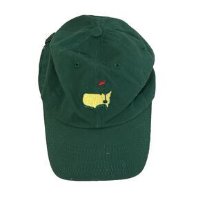 American Needle Masters Green One Size Back Strap Cap Hat Golf Performance